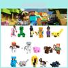 Set 16 piese Blocuri de construcție cu tematică Minecraft pentru Decorarea Tortului și Kit Figurine DIY