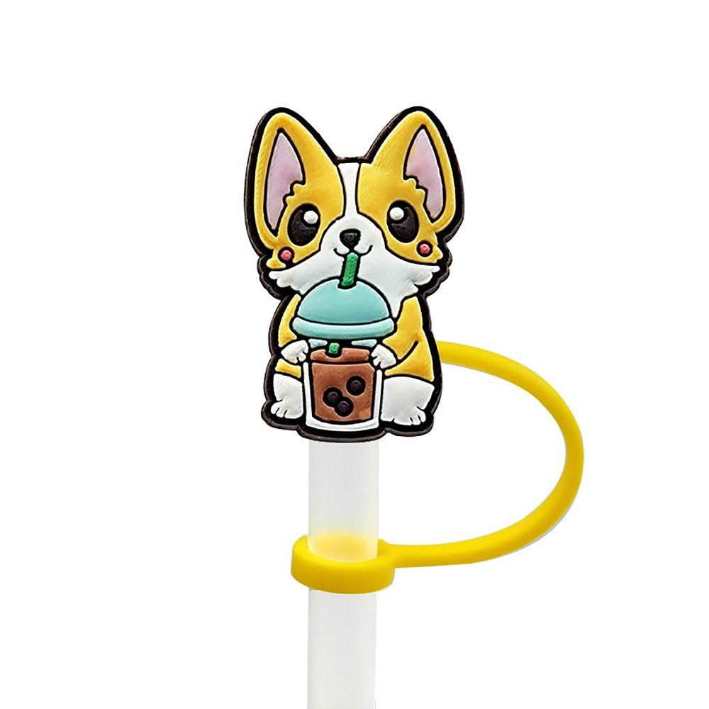 Cap Protector Straw Cover Cap Good Sealing Straw Tips Lids Straw Topper  for Party Supplies