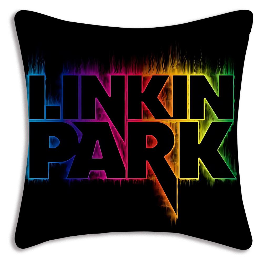 World Famous Rock Band Linkin P-Park Pillow Covers Sofa Decorative Home Double-Sided Printing Short Plush Cute Cushion Cover