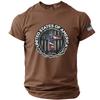 Estados Unidos 250º Aniversário 1776 2026 Camiseta de Manga Curta com Gola Redonda e Estampa de Bandeira para Homens