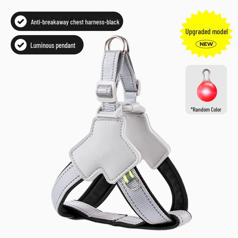 

Регулируемый комплект шлейки и поводка для собак мелких и средних пород, таких как сиба-ину, корги, бишон и тедди S (Weight 8-20 jin)