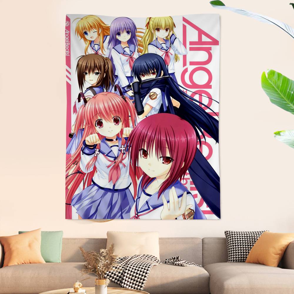 Angel Beats CARTOON Cartoon Tapestry Wall Hanging Decoration Household Home Decor