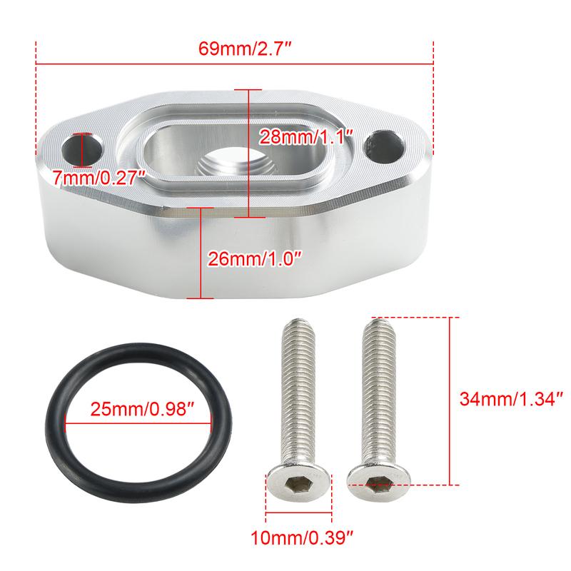 Artudatech Billet Oil Pressure Sensor Relocation Adapter 551534 For LS LQ L92 L99 L33 LR4