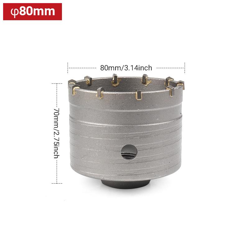 Wall Hole Opener Air Conditioning Pipe Impact Electric Hammer Drill Drill Drill Tool Brick Wall through Wall Dry Drilling Reamin