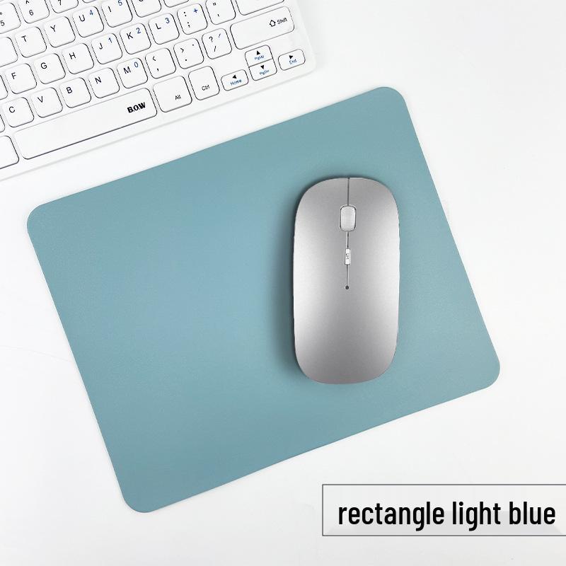 Customizable Multi-Color PU Leather Mouse Pad - Durable, Dirt-Resistant, Available In Square or Round Shapes.