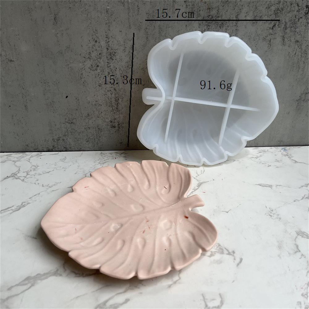 Ginkgo Leaf Storage Tray Mold Leaf-shaped Gypsum Mold Leaf Mirror Storage Box Mold DIY For Gift Giving Home Decor Jewelry Making