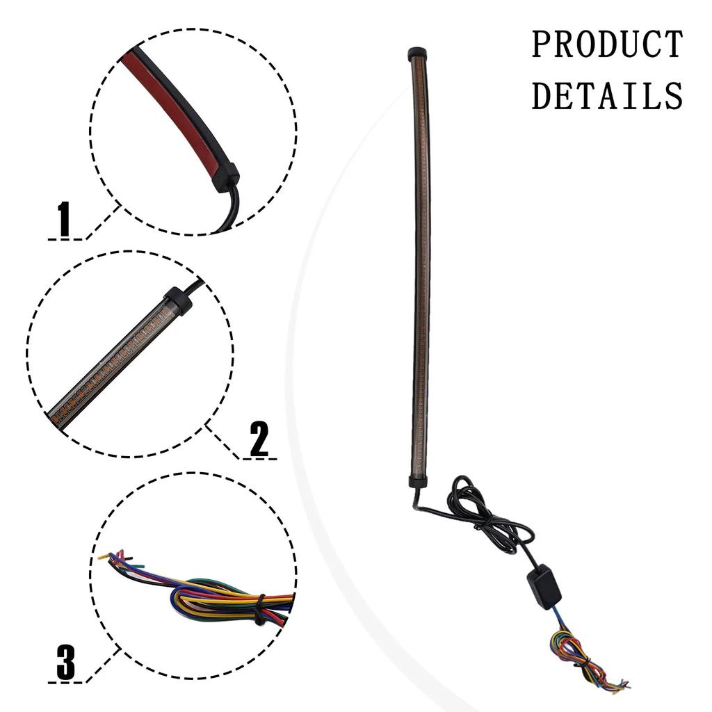 Car Strip Lamp LED Strip Light Motorcycle Smooth Transitions Tail Light And Signal Light Ample Lighting Coverage