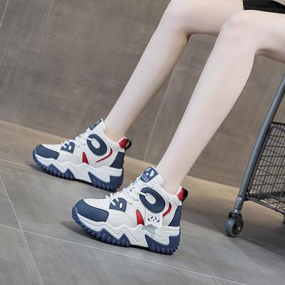 Inner Elevation Thick Soled Daddy Shoes Autumn Small White Shoes Casual Women's Shoes