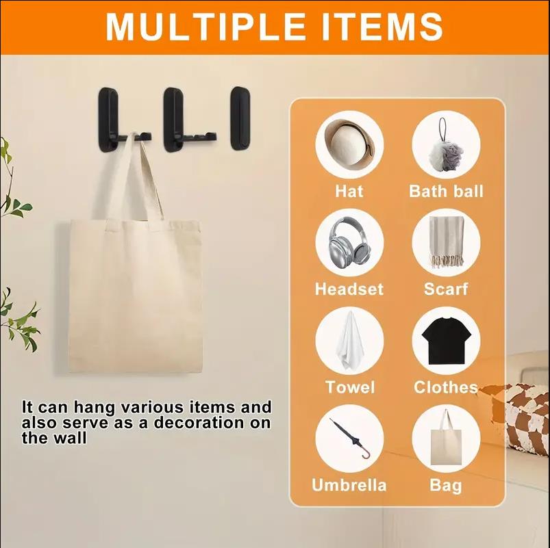 1PC Aluminium Alloy Foldable Clothes Hook Storage for RV Bathroom Home Camper Caravan RV Interior Organization Accessories