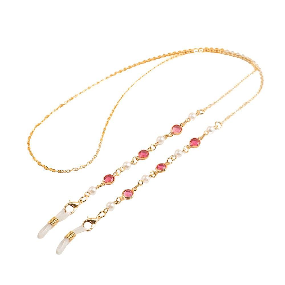 Beaded Reading Glasses Chain Pearl Eyewear Lanyard Fasion Glasses Hanging Chain Women