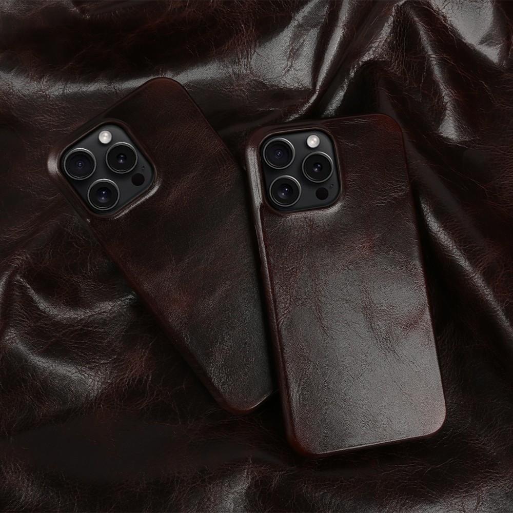 Durable Genuine Leather Case For iphone15Pro Max 14 Pro 13 12mini 11 Mobile Phone Cover Case Shockproof Back Protect Coque etui