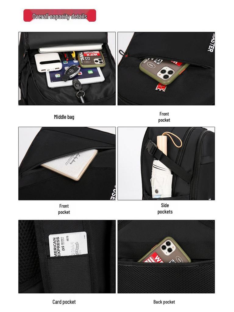 Large Capacity School & Travel Backpacks: Perfect for Students, Leisure, Business, and Sports.