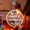 16cm 3d Led Suction Cup Light Santa Snowman Christmas Light Led String Christmas Tree Ambient Light Window Decoration