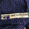 COMME des GARCONS 90s Old Pin Dot Pattern Mimole Length Wrap Skirt Navy Women Used
