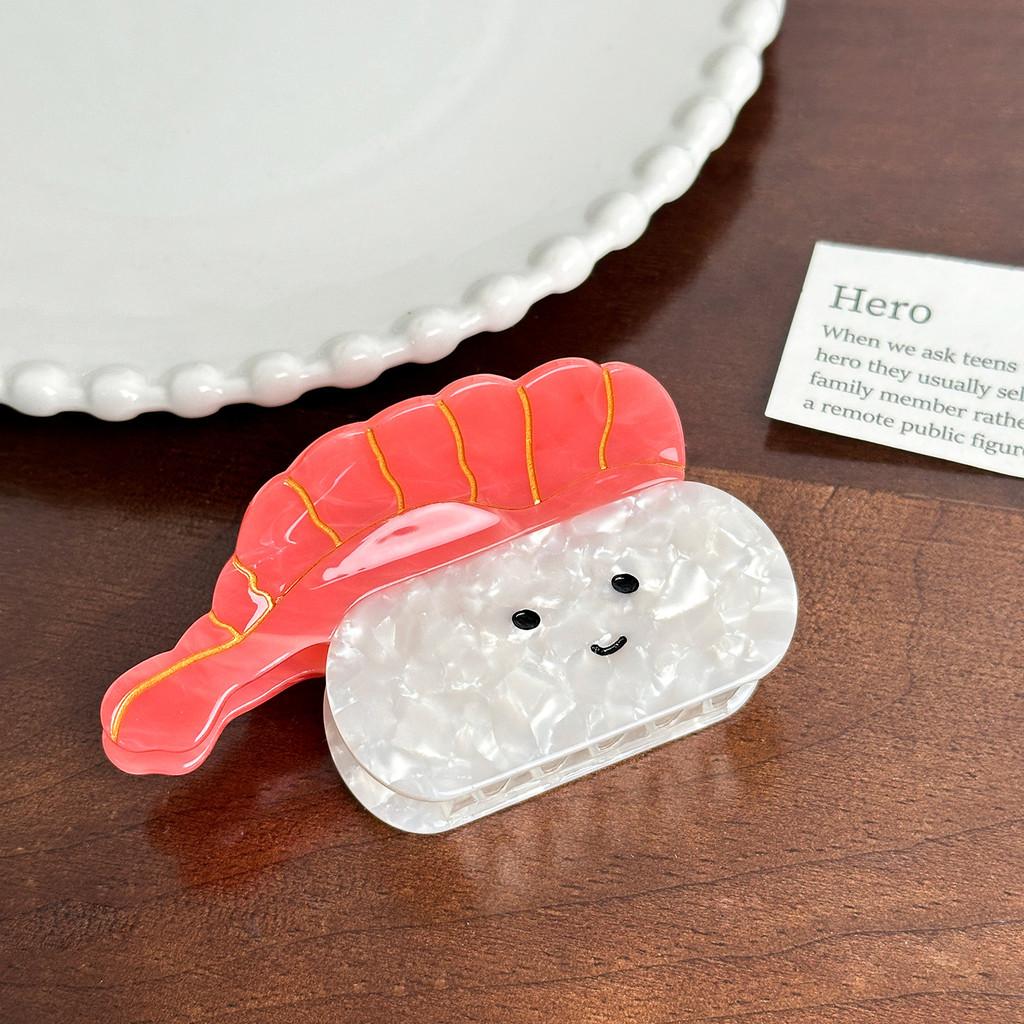 And Sweet Charming Sushi Hair Claw Colorful Acetate Clip Handcrafted For Girls Stylish