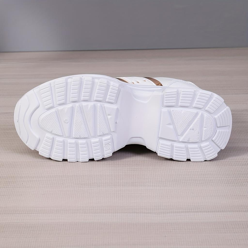 Women's Platform Sneakers, Casual Lace Up Outdoor Shoes, Women's Comfortable Low Top Shoes