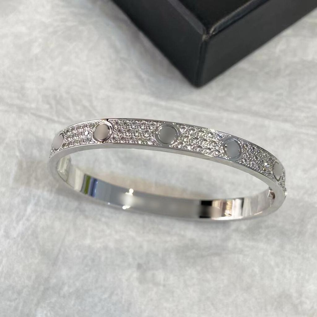Unilateral Screw Opening and Closing High Version Gypsy CNC Seiko Bracelet Couple Men's and Women's Whole Body V Gold Thick Plating 18K
