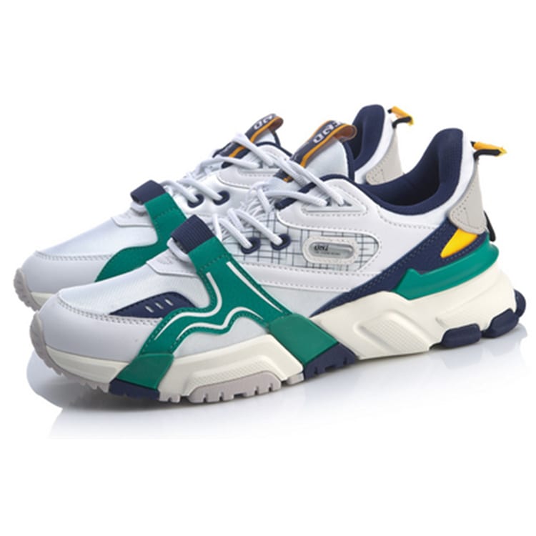 Li Ning Journey Mesh Slijtvast Ademend Slijtvast Ademend Lage top Sport Casual Schoenen Heren AGCQ005-1