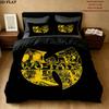 Wutang Clan Vzorovaná Sada Povlečení Přikrývka Povlak na Přikrývku Povlak na Polštář Domov Narozeninový Dárek(1 * povlak na peřinu + 2 * povlak na polštář, bez jádra)