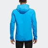 Adidas Letter Stripe Running Sports Hooded Jacket Men Jacket Bright-Blue CY5775
