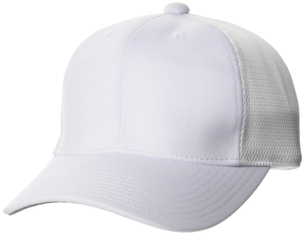 SSK BC074 Baseball White Japan Size L To Japanese Size Square-Brim, Half-Mesh Cap, (Size 10), (equivalent L)