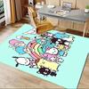 Office Rug Hello Kitty, Sanrio Characters Anti-Slip Rug, Machine Washable for Living Room, Bedroom, Office, Multiple Sizes, Bedroom Mat, Decorative Ma