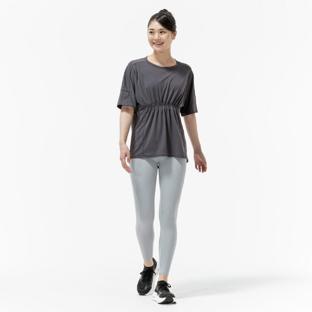 Mizuno Stretch Smooth Sports India Gray Women's T-Shirt, 32MAC870,