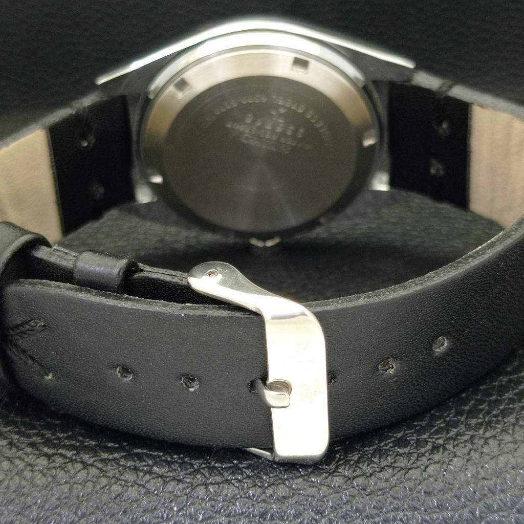 REFURBISHED AUTOMATIC SEIKO 5 MENS WATCH JAPAN MADE BLACK DIAL CUSTOM a440083-2