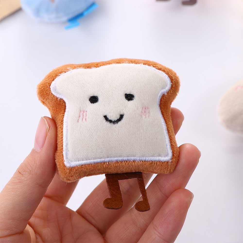 Cute Rice Balls Toast  Shape Bite-resistant Pets Accessories Puppy Chew Toy Dog Chewing Toy Cat Toy