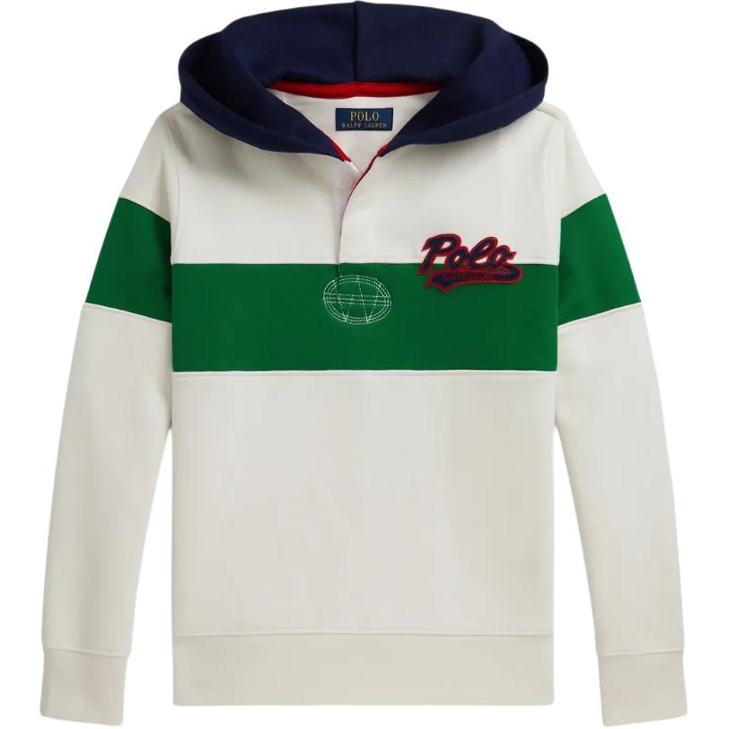 

Толстовка Polo Ralph Lauren FW25 С вышивкой логотипа В полоску С длинным рукавом Флис Худи в стиле регби Детские толстовки 323979474-001 XL