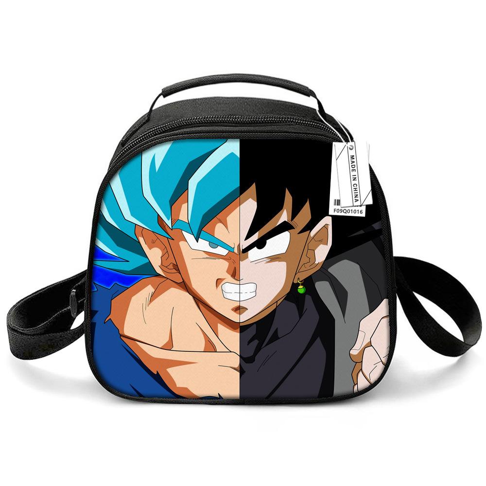 Dragon Ball Children'S Lunch Bag, Elementary School Lunch Box Bag, Ice Bag, Cartoon Shoulder Portable Meal Bag