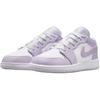 Air Jordan 1 Low GS Violet Mist Kids Sneakers Pink Barely-Grape White 553560-502