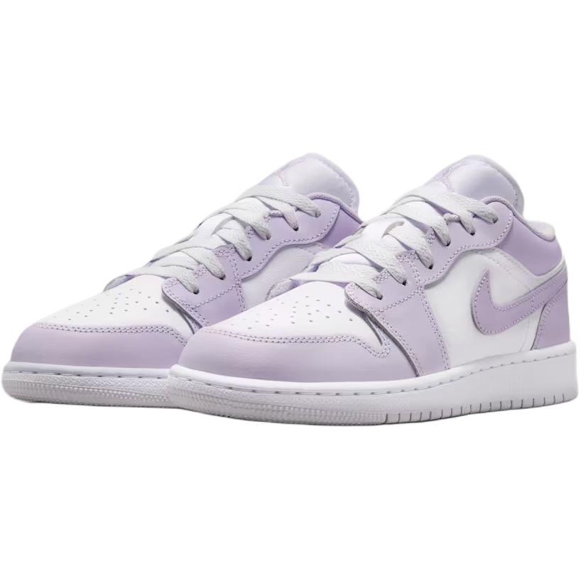 Air Jordan 1 Low GS Violet Mist Kids Sneakers Pink Barely-Grape White 553560-502