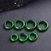 Round Green Autumn Jue Beads Prayer Ring with Gemstone Accessories