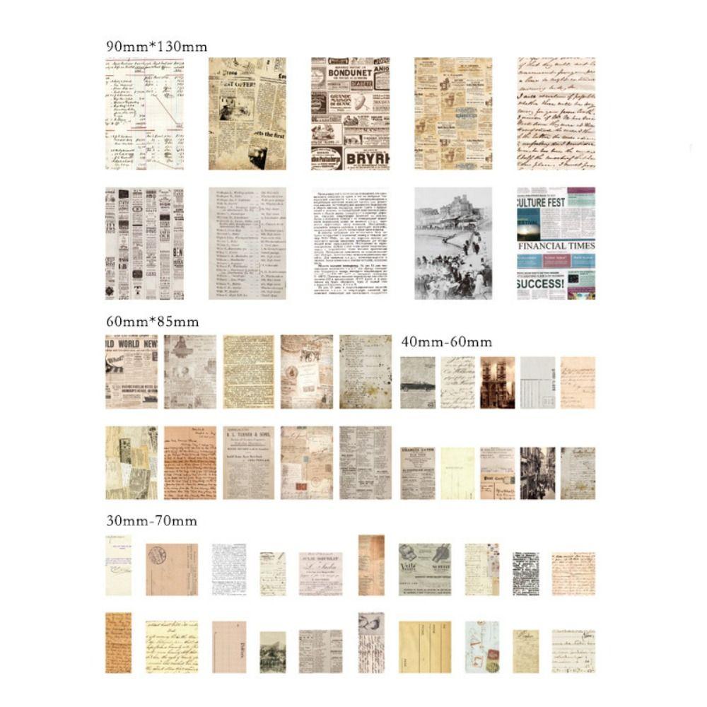 

100 шт./упак. Декор скрапбукинг винтажные материалы бумажный комбо-набор DIY журнал-коллаж фотоальбом ретро фон бумага