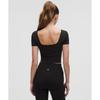 Lululemon WUnder Under SmooThcover Square Neck T shirT Black