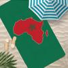 Art Morocco Map Flag Towel Polyester Beach Towel Quick Dry Sand Free Bath Towel for Summer Pool Travel Vacation