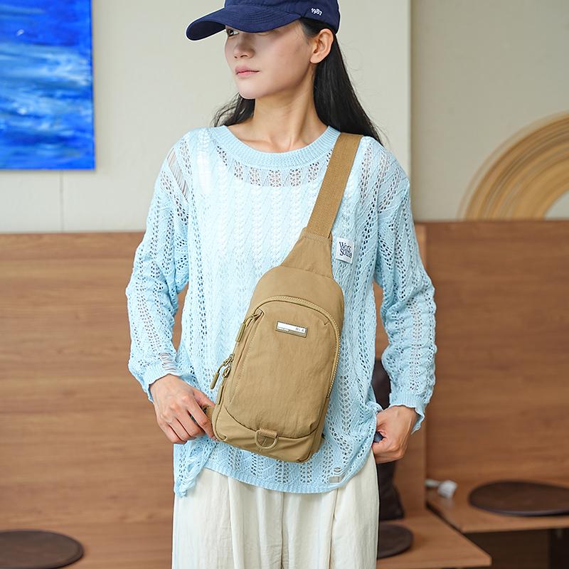 Women's Chest Bag Nylon Shoulder Bag Mother Crossbody Bag