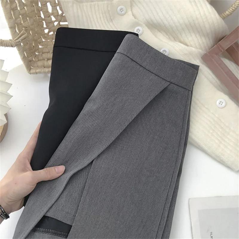Svart Grå Oregelbunden Kjold A Ine Dam Hög Midja Kjold Koreansk Mode Dragkedja Shorts Kjolar Vintage