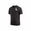 Men's Casual Breathable Crew Neck Logo T-Shirt In Black