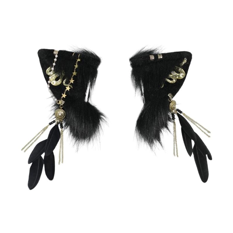 

Electric Wolf Ear Headband Cosplay Costume Hairband Party Headpiece Masquerades Headwear Animes Roleplaying Hairhoop