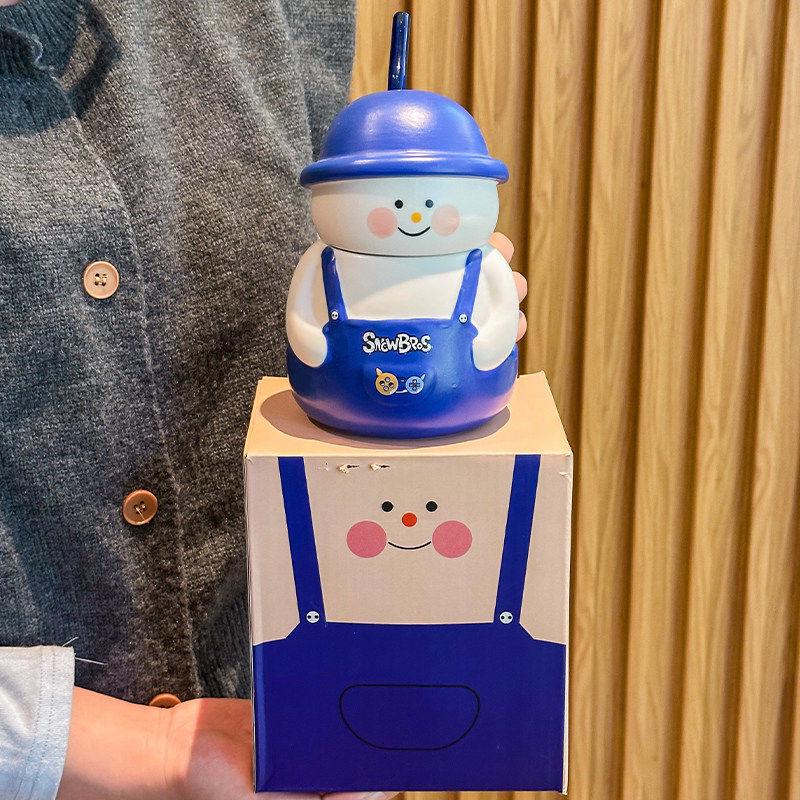 Chubby Snowman Ceramic Mug - Birthday Gift/Souvenir for Boyfriend or Girlfriend No Size