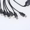Multi Charging Cable 6Port USB Charging Cord with Type C and USB Connectors for Electronics 150cm/50cm Length