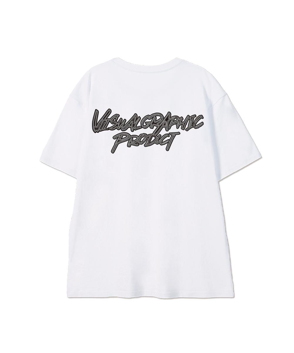 Biel Contour Graffiti Logo Short Sleeve T-Shirt White M