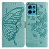 For Motorola Moto G75 5G Case Butterfly Imprinted Wallet Stand PU Leather Flip Phone Cover with Strap