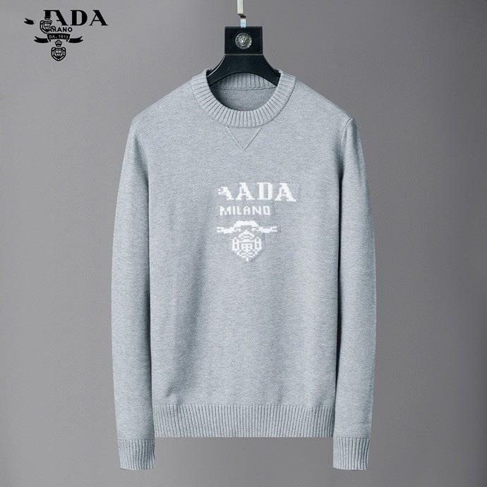 

Унисекс Роскошный Жаккардовый Свитер с Буквами PD - Коллекция Осень/Зима 25 XXL серый