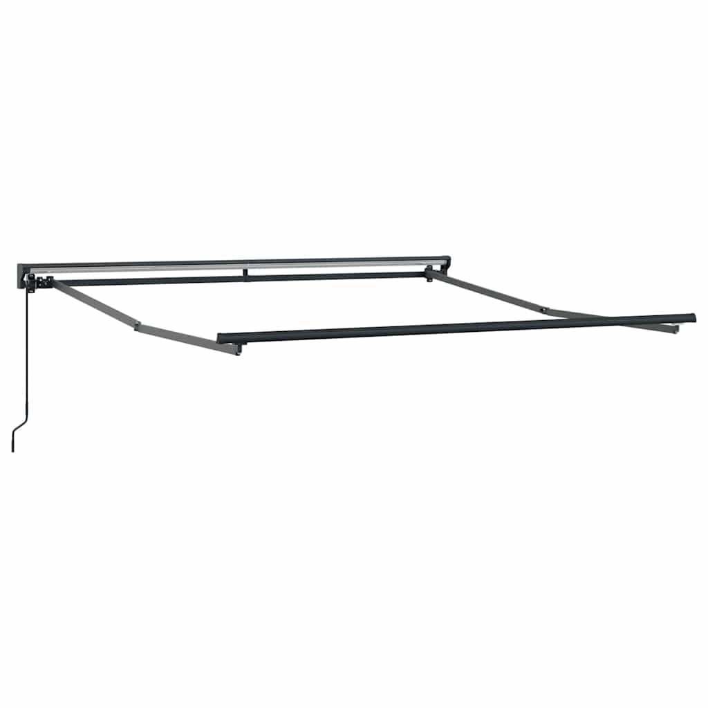 Retractable Awning Frame Green and White 350 X 250 Cm
