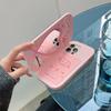 Funda de silicona rosa fucsia con forma de concha, con espejo de amor, para iPhone 16 15 Pro 14 13 Pro Max 15, funda suave a prueba de golpes, regalo para chica