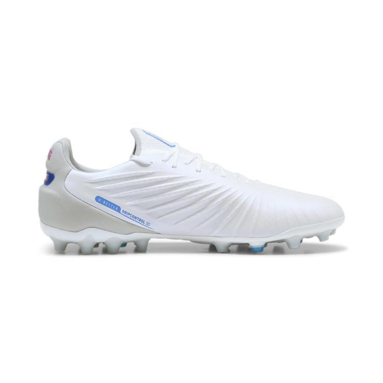 Puma King Ultimate Comfortable Lightweight Mg Artificial Grass Football Shoes Men Football Shoes White Blue 107868-02