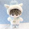 Fluffy Cat Costume for Plush Toys (Headband, Outfit, and Shoes Set) for 20cm Plush Toys, Light Blue, g.triger, Oshi-Nui, Nuikatsu [Product]